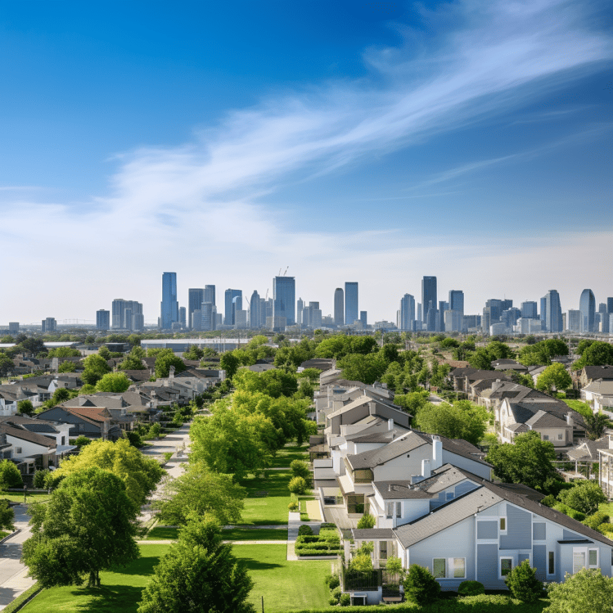 residential housing shot across Plano TX - cash house buyers plano tx