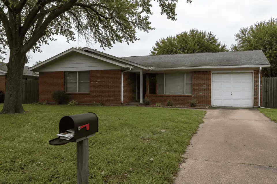 A North Texas Brick Home Standing Empty.